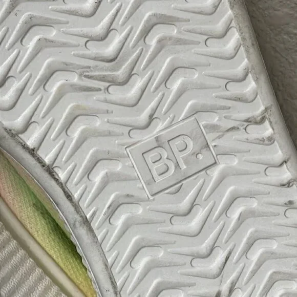 New BP Sonny Fab Platform Sneaker in Pastel Tie Dye Rainbow Sz 9 - Picture 9 of 10